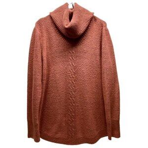 Jason Maxwell Cowl Neck Sweater Women’s XL Dusty Mauve Cozy Long Sleeve Top GUC